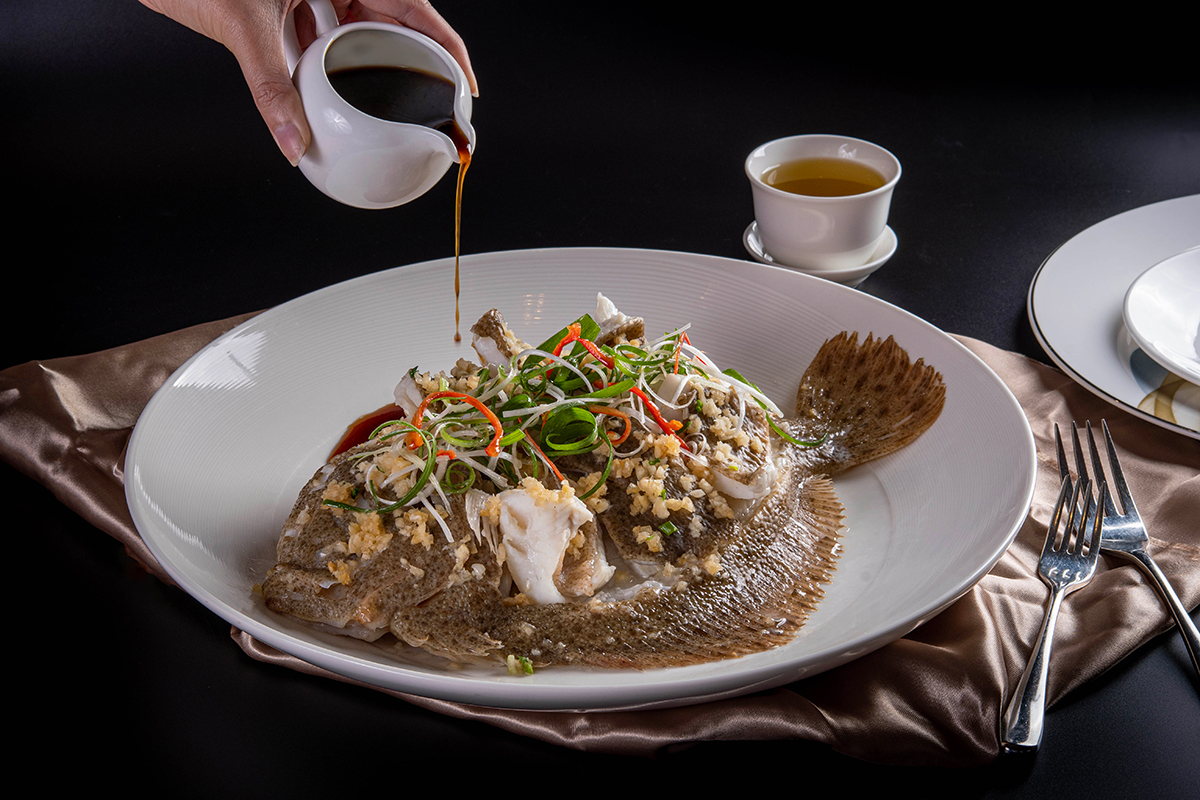 Wah Lok Dish of the Month Live Turbot from France