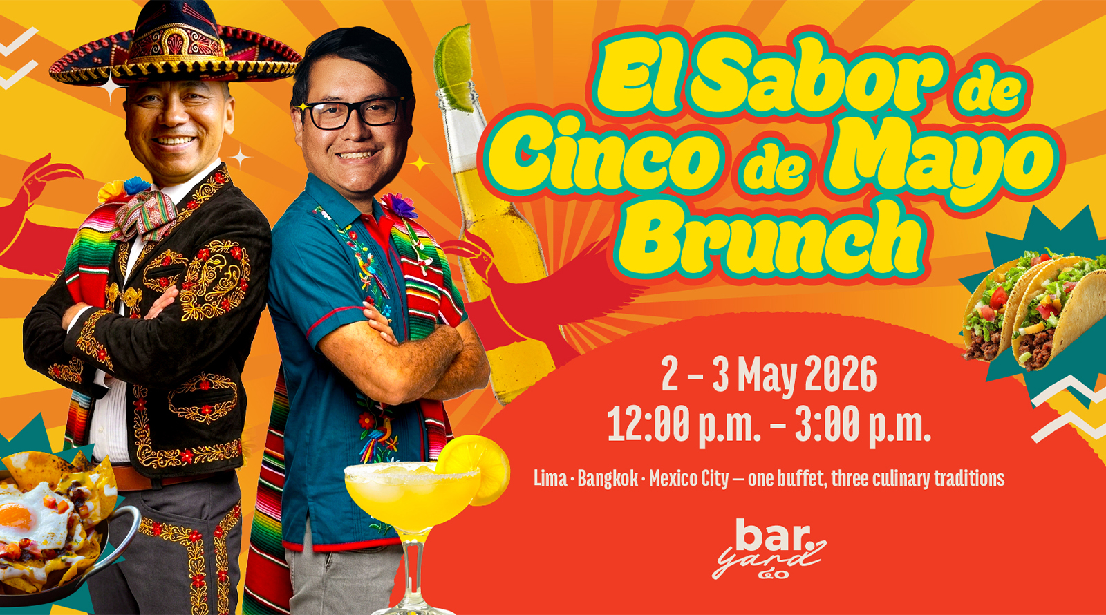 Bar.Yard Launches First-Ever Weekend Brunch With  “El Sabor De Cinco De Mayo” Celebration
