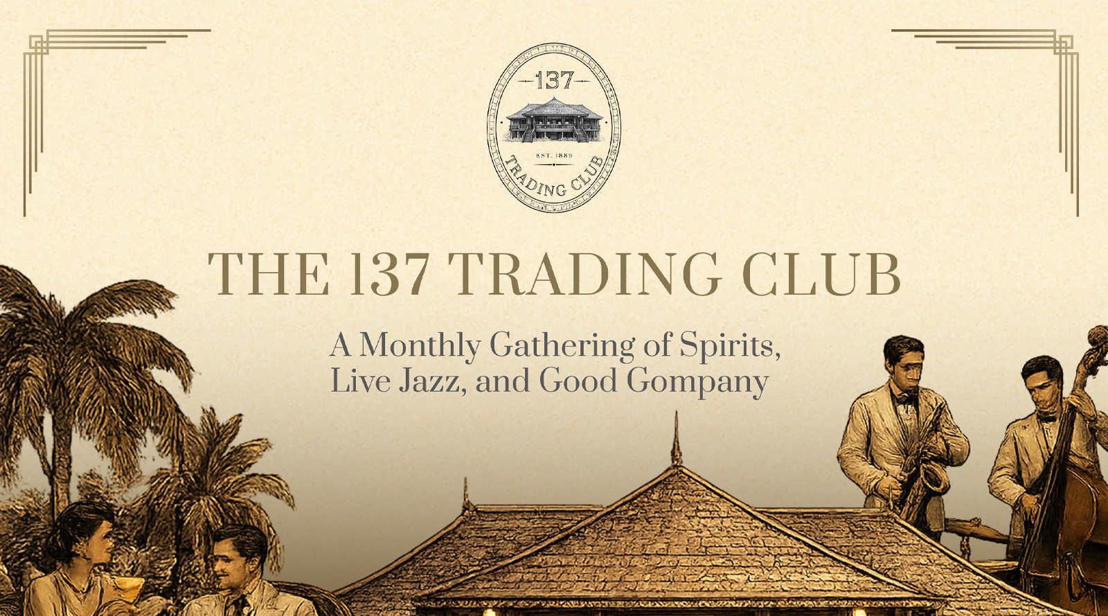 137 Pillars Trading Club Debuts at 137 Pillars House Chiang Mai  An Evening of Gentle Indulgence, Live Jazz, and Crafted Flavours