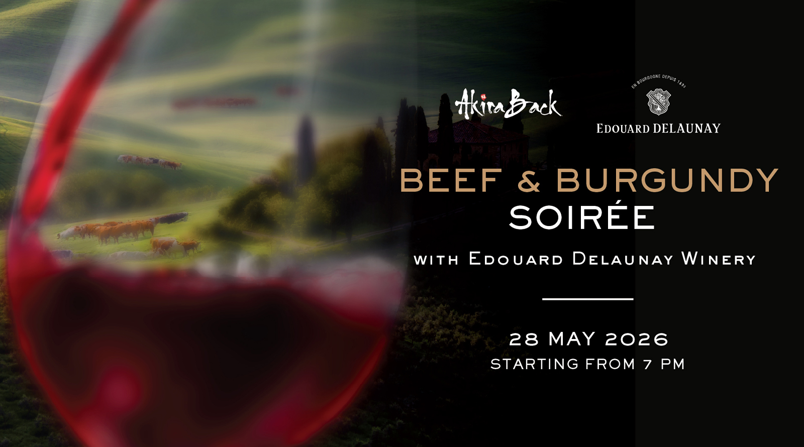Akira Back Bangkok Invites Discerning Diners to a “Beef & Burgundy Soirée” in Collaboration with Maison Edouard Delaunay