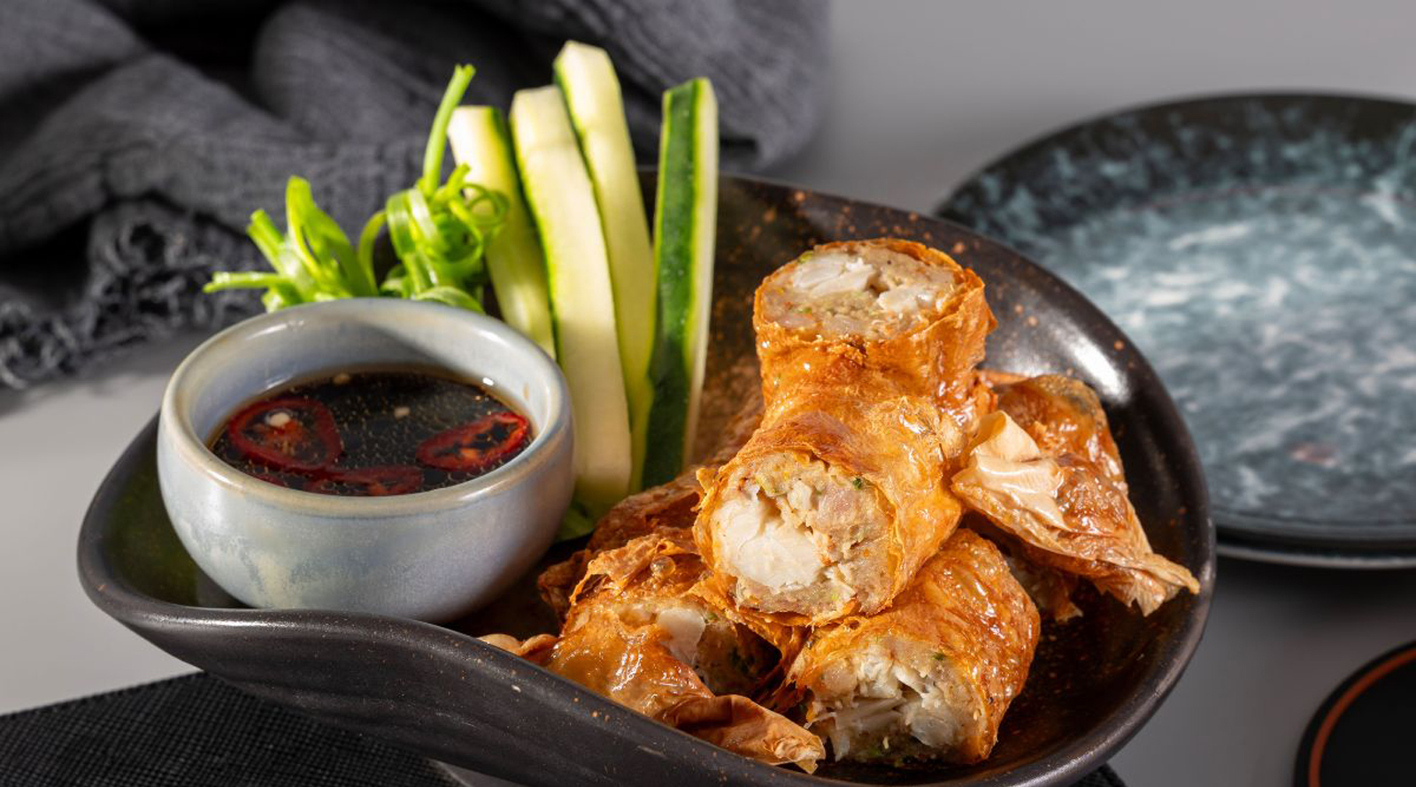 Cooling Tower Rooftop Bar Elevates Evenings with “Crispy Crab Bean Curd Rolls” A Golden Indulgence Above the City