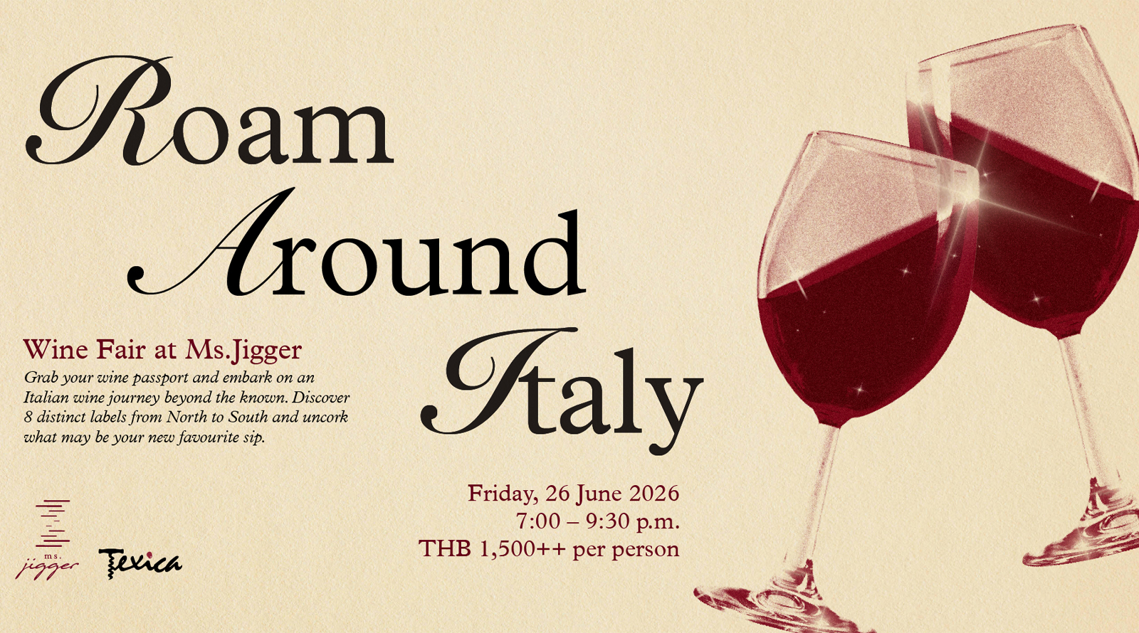 Kimpton Maa-lai Bangkok Uncorks An Evening Of Discovery    With The Roam Around Italy Wine Fair