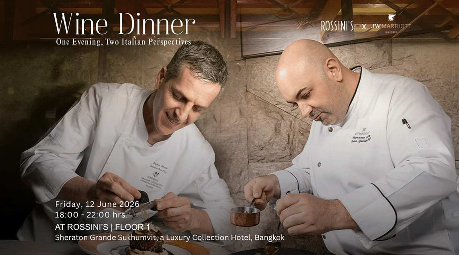 Rossini’s Welcomes JW Marriott Hotel & Suites Saigon for a One-Night-Only Italian Wine Dinner