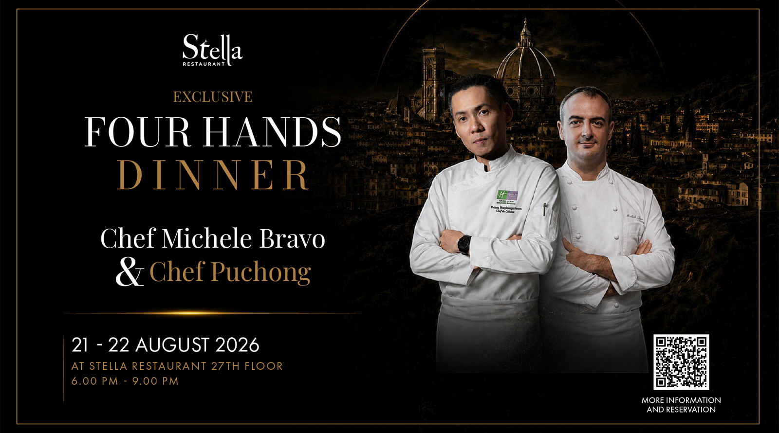 Stella Restaurant Presents an Exclusive “4 Hands Dinner” Celebrating the Art of Italian Cuisine Through Two Talented Chefs