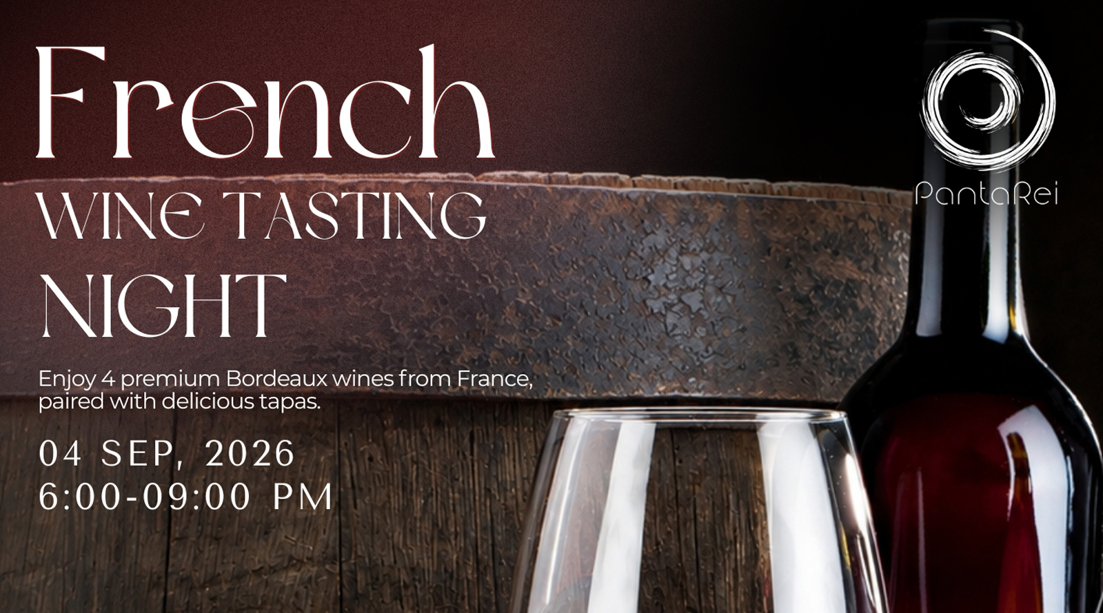 French Wine Tasting Night at PantaRei Restaurant & Bar