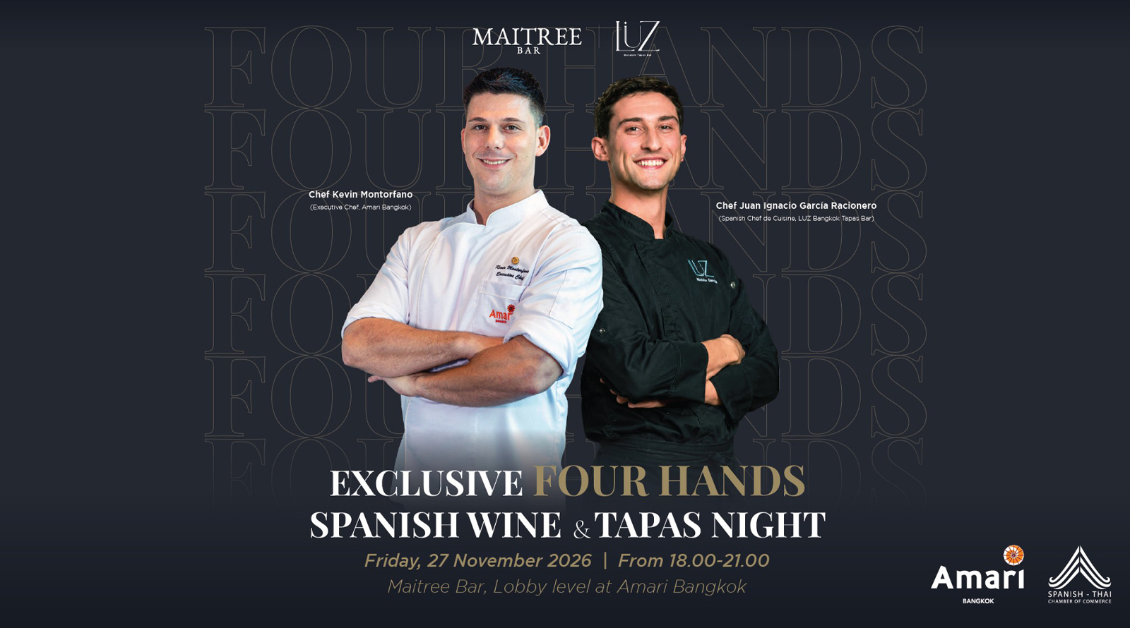 Exclusive Four Hands Spanish Wine & Tapas Night